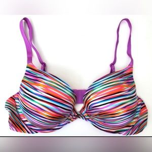 PINK Victoria's Secret Multicolor Striped Bra